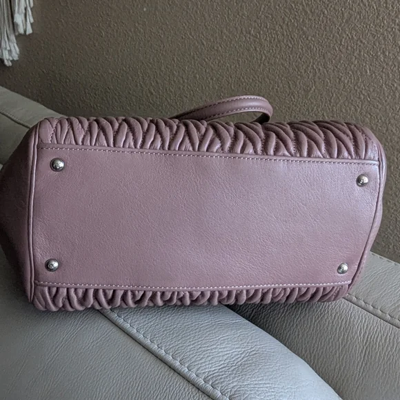 Coach Madison Gathered Twist Leather Satchel - Picture 11 of 11